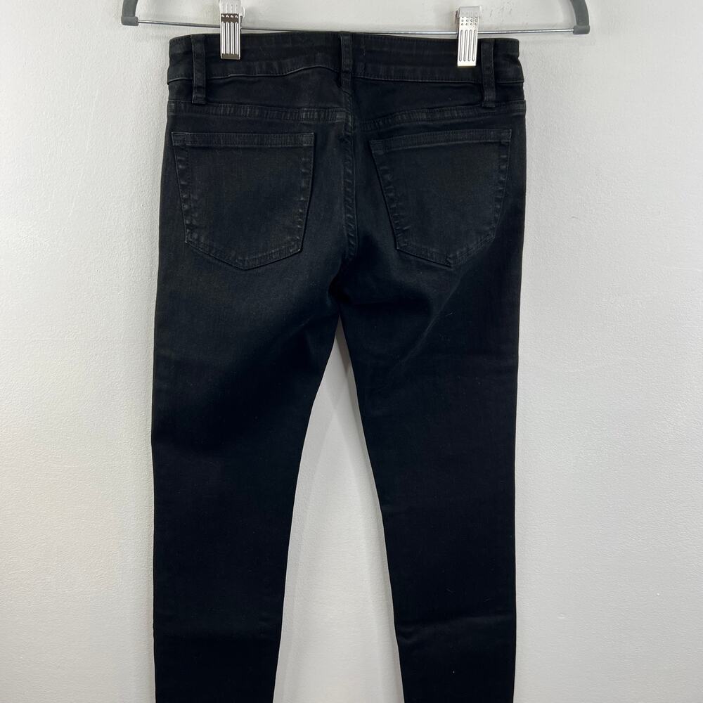 The Kooples Sport Black Low-Rise Skinny Skin Jeans Cotton Lyocell Stretch 25 View 4
